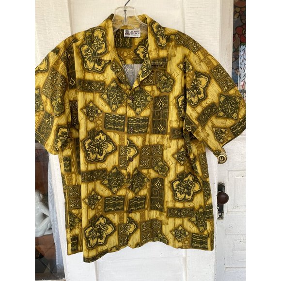Vintage 1970s Mens Hawaiian button Shirt Aloha Republic Size Large - Picture 15 of 15
